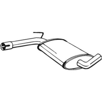 Silencieux central BOSAL 233-481