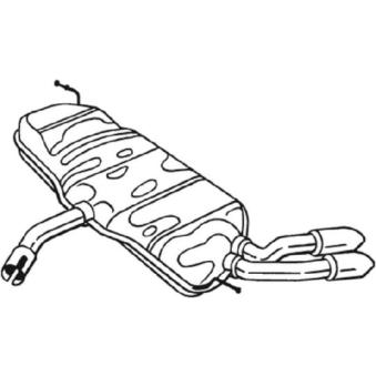 Silencieux arrière BOSAL 233-493