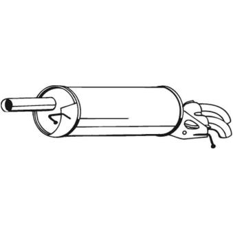 Silencieux arrière BOSAL 233-589 pour VOLKSWAGEN PASSAT 2.0 - 130cv