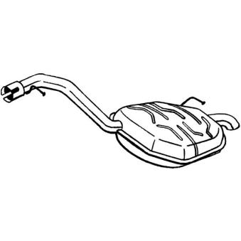 Silencieux arrière BOSAL 235-111