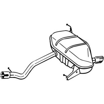 Silencieux arrière BOSAL 247-195