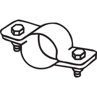 Bandes de caoutchouc, échappement BOSAL 251-762