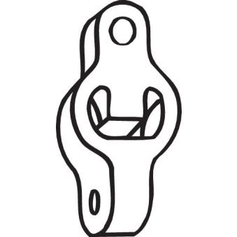 Bandes de caoutchouc, échappement BOSAL [255-006]