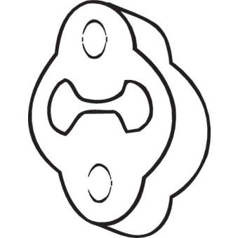 Bandes de caoutchouc, échappement BOSAL 255-009 pour IVECO DAILY 1.8 16V - 114cv