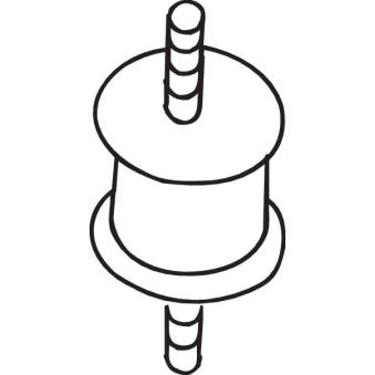 Bandes de caoutchouc, échappement BOSAL [255-038]