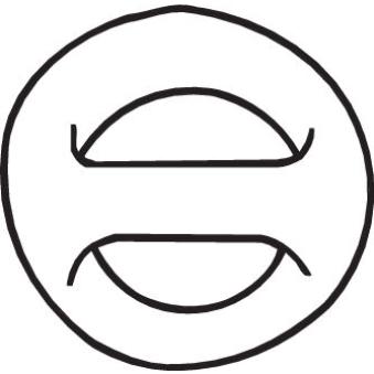 Bandes de caoutchouc, échappement BOSAL 255-040