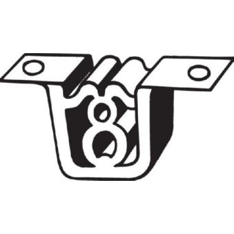 Bandes de caoutchouc, échappement BOSAL 255-070