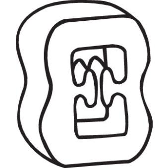 Bandes de caoutchouc, échappement BOSAL OEM 1164920082