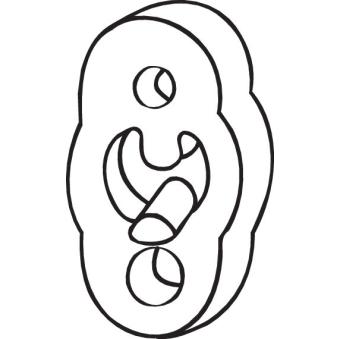 Bandes de caoutchouc, échappement BOSAL OEM 18215659000