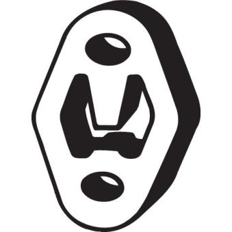 Bandes de caoutchouc, échappement BOSAL [255-121]