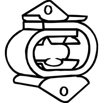 Bandes de caoutchouc, échappement BOSAL 255-233