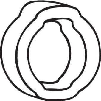 Bandes de caoutchouc, échappement BOSAL 255-356