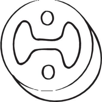 Bandes de caoutchouc, échappement BOSAL 255-393 pour RENAULT TRAFIC 2.1 D - 64cv