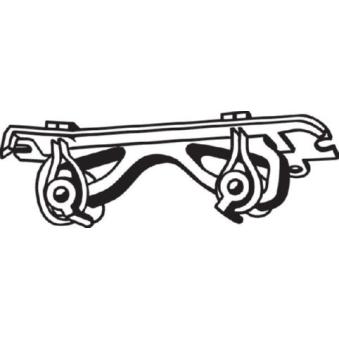 Bandes de caoutchouc, échappement BOSAL [255-417]