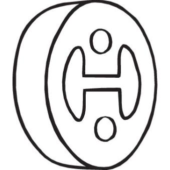 Bandes de caoutchouc, échappement BOSAL [255-423]