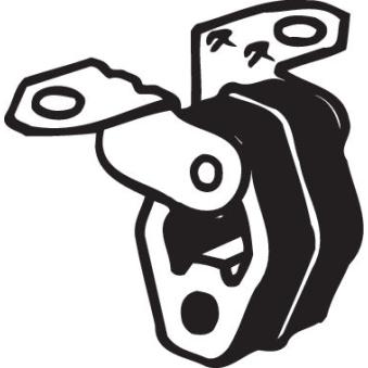 Bandes de caoutchouc, échappement BOSAL [255-482]