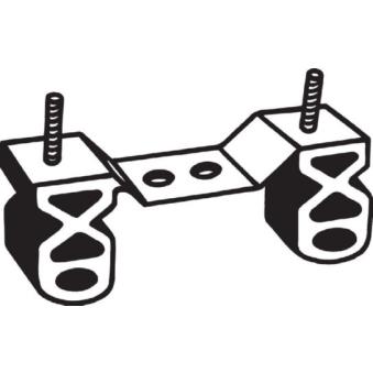 Bandes de caoutchouc, échappement BOSAL 255-516
