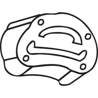 Bandes de caoutchouc, échappement BOSAL 255-518