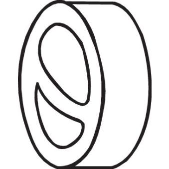 Bandes de caoutchouc, échappement BOSAL [255-766]