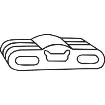 Bandes de caoutchouc, échappement BOSAL 255-911 pour OPEL CORSA 2.0 - 110cv