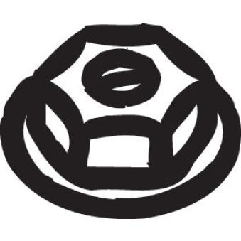 Écrou, collecteur des gaz d'échappement BOSAL 258-038 pour VOLKSWAGEN VENTO 1.4 - 55cv