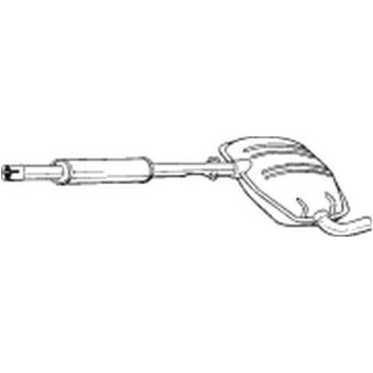 Silencieux central BOSAL OEM 1L0253409K