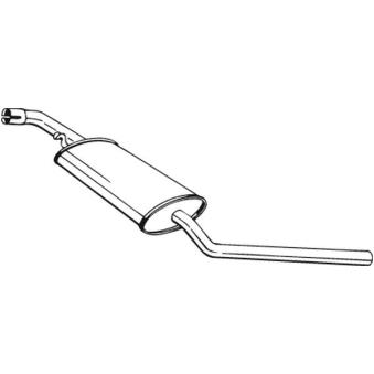 Silencieux central BOSAL OEM 044253409F