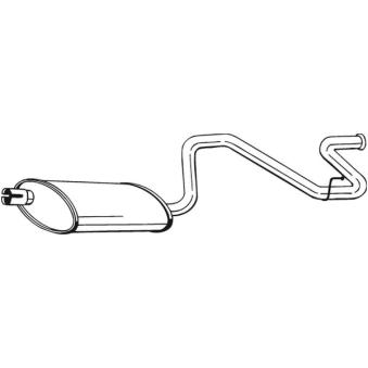 Silencieux arrière BOSAL 281-869 pour OPEL KADETT 2.5 DI - 69cv