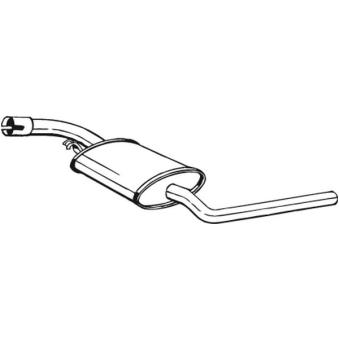 Silencieux central BOSAL OEM JZW253409K