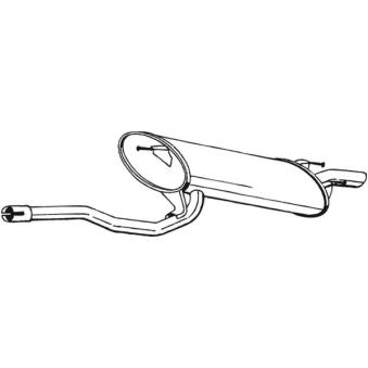 Silencieux arrière BOSAL OEM 1743002180