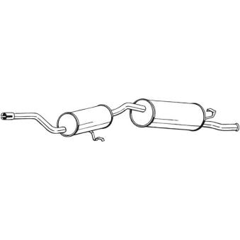 Silencieux arrière BOSAL 282-225 Silencieux arrière BOSAL 282-225
