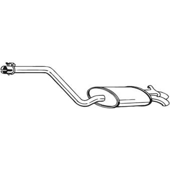 Silencieux arrière BOSAL OEM 2014901015