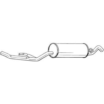 Silencieux arrière BOSAL 283-123
