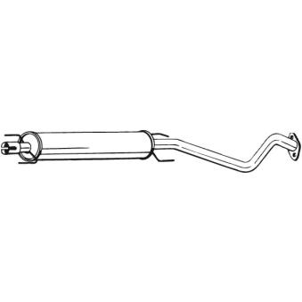 Silencieux central BOSAL 284-343 pour OPEL ASTRA 2.0 DTI - 101cv