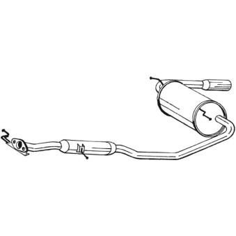Silencieux arrière BOSAL 284-567 pour MAZDA MX-5 1.6 - 115cv