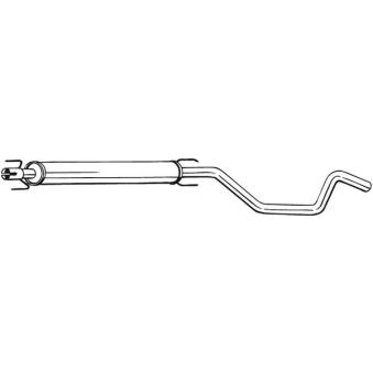 Silencieux central BOSAL 285-121 pour OPEL ZAFIRA 1.9 CDTI - 100cv