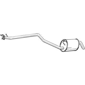 Silencieux central BOSAL 287-111 pour FORD TOURNEO 1.8 TDCi - 90cv