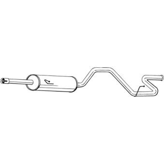 Silencieux arrière BOSAL 287-357 pour OPEL KADETT 2.5 DI - 69cv