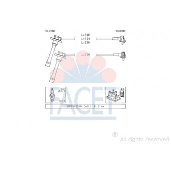 FACET 4.9209 - Kit de câbles d'allumage