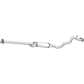 Silencieux central BOSAL 292-197 pour HONDA CR-V 2.0 16V - 128cv