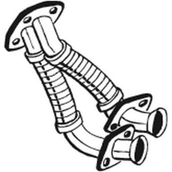 Tuyau d'échappement BOSAL 730-089 pour MERCEDES-BENZ SERIE 123 230 CE - 136cv