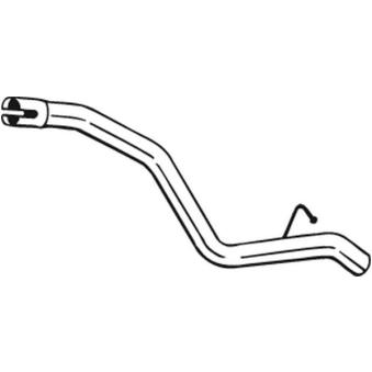 Tuyau d'échappement BOSAL 751-409 pour SKODA SUPERB 2.0 TDCi - 110cv