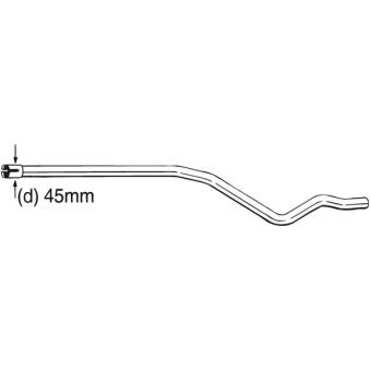 Tube de réparation, catalyseur BOSAL 889-461