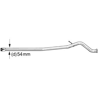 Tube de réparation, catalyseur BOSAL [889-631]