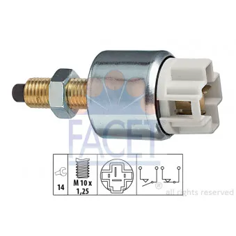 Interrupteur des feux de freins FACET 7.1053