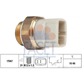 Interrupteur de température, ventilateur de radiateur FACET OEM 55-0027