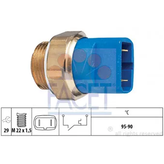 FACET 7.5032 - Interrupteur de température, ventilateur de radiateur