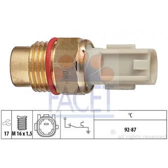 FACET 7.5198 - Interrupteur de température, ventilateur de radiateur