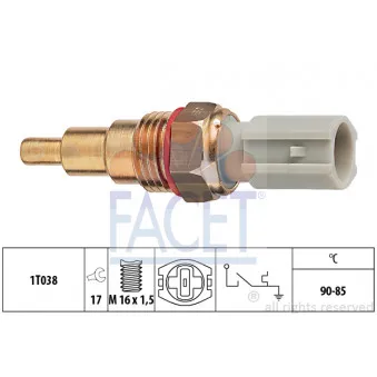 FACET 7.5205 - Interrupteur de température, ventilateur de radiateur