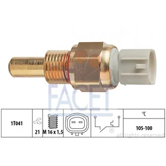 FACET 7.5275 - Interrupteur de température, ventilateur de radiateur